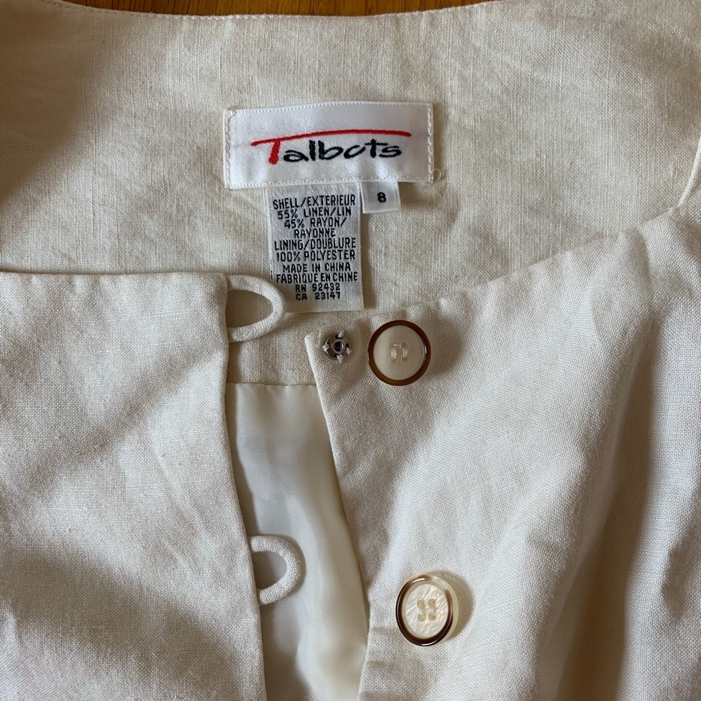 Talbots Linen Button-Down Top - image 2